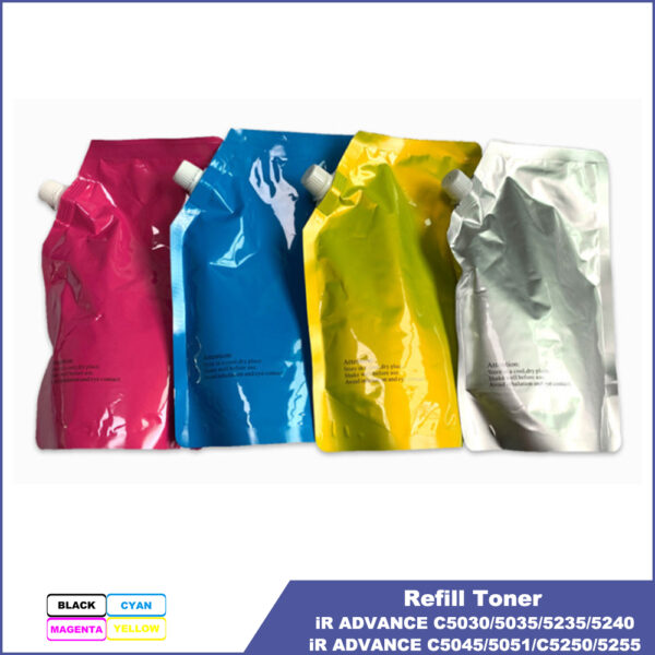 Canon IRC5030 Refill Toner Powder for IRC5030 IRC5035 IRC5045 IRC5250 NPG45 NPG46 C-EXV28 C-EXV29