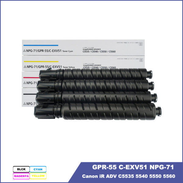 Canon GPR55 C-EXV51 NPG71 Toner Cartridge for iR-ADV C5535 IRC5540 IRC5550 IRC5560