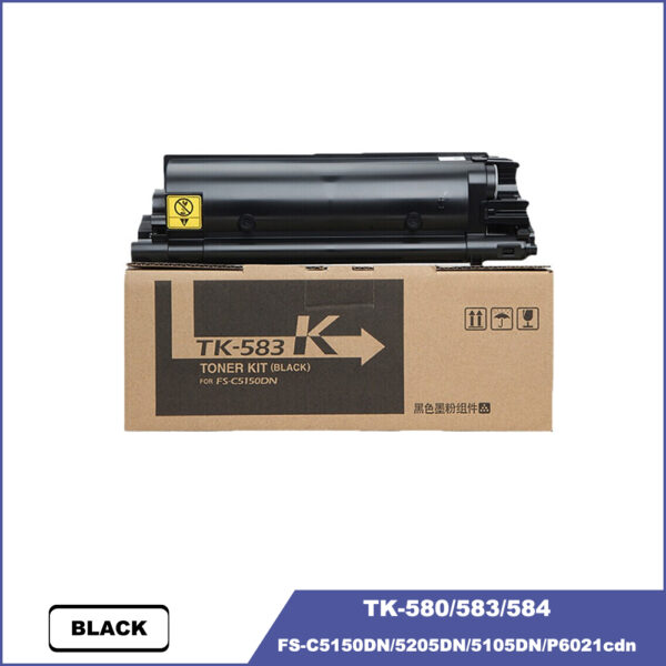 Kyocera TK-580 TK583 TK584  Toner Cartridge for PRINTER FS-C5150DN 5205DN 5105DN P6021cdn