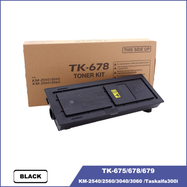 Kyocera TK675 TK678 TK679 Toner Cartridge for KM2540 2560 3040 3060  Taskaifa300i