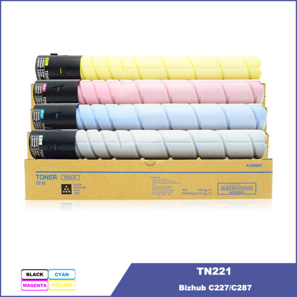Konica Minolta TN221 Toner Cartridge for Bizhub C227 C287